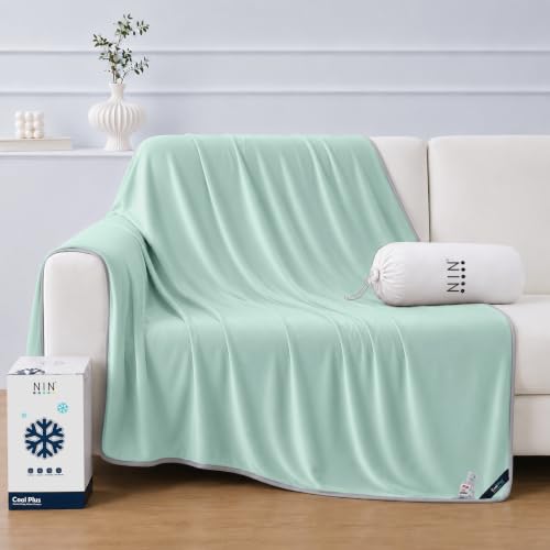 Silky-Smooth Lightweight Cooling Throw Blanket for Hot Sleepers, 50 x 70 in