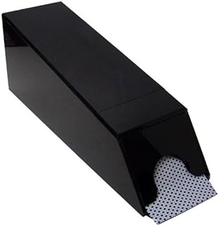Brybelly Professional Black 8-Deck Covered Dealer Shoe - Includes 2 Cut Cards!