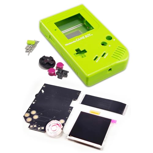 Hochfrequenz-IPS-Display und Lautsprecher + Gameboy Classic Fat Ersatzgehäuse, Punkt-zu-Punkt-LCD-Modul