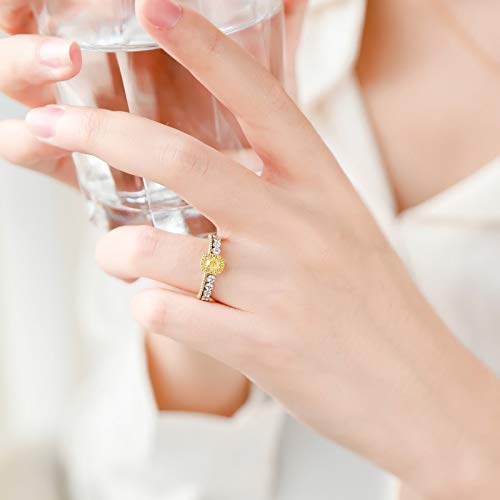 Ficha técnica Epinki Mujer 18K Oro 18K Oro Blanco Anillo 0.29ct Diamante Rectangular Capas Dobles Joyería de Aniversario de Boda Talla 9 - Fernando Cortés