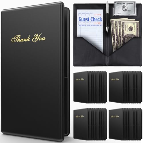 Budgetizer check presenters for restaurants – 40 pack
