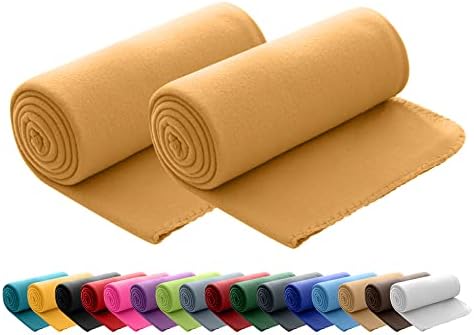 2-częściowy zestaw polarowych koców polarowych OekoTex 130 x 160 cm waga ok. 400 g z powłoką zapobiegającą mechaceniu i brzegiem brzegów czarne
