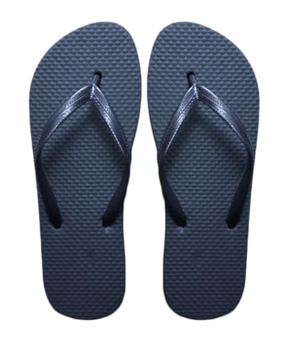 Image of SUGAR ISLAND® Unisex Ladies Girls Mens Summer Beach FLIP Flop Pool SHOES-NAVY-5/6