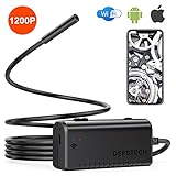 【HD Inspektionskamera】: Das 2,0-Megapixel-Endoskop bietet Ihnen eine wunderbare Erfahrung bei der Aufnahme eines HD-Videos im Nahbereich im AVI-Format und eines Bilds im JPG-Format mit einstellbaren Auflösungen von 640x480, 1280 x 720 , 1600 x1200 and 1920 x 1080