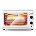 800W Mini Piekarnik 10L Piekarnik elektryczny z podwójną płytą grzejną, 2 zaprogramowane funkcje, regulowana regulacja temperatury, do pieczenia Gotowanie Grillowanie Pieczeń