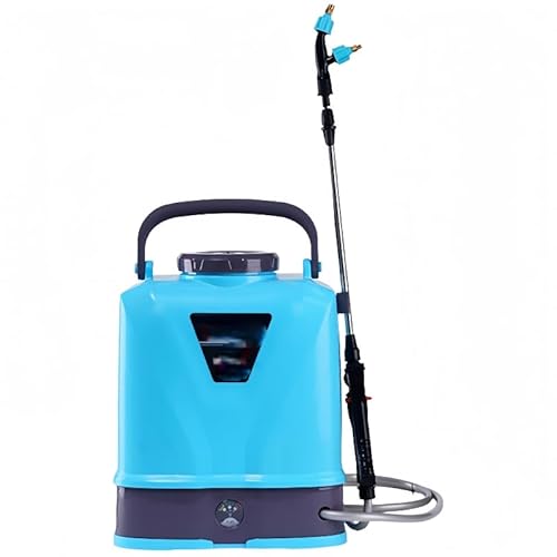 Zekono 噴霧器 電動 充電式 5L/8L/10L大容量タンク 連続自動噴霧 急速充電 圧力可調整 背負い式 伸縮チューブ コードレス 軽量 低騒音 省時 高効率 操作簡単 肩に優しい 消毒 散布 洗車 散水 芝生 (10L米国規格-12V高出力200