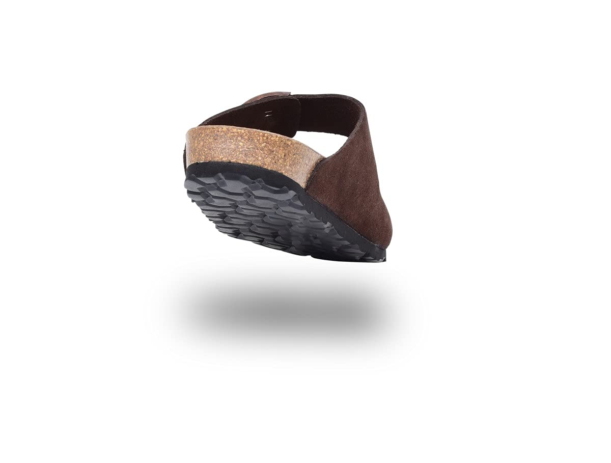 BOnova Schwanberg Velours-Leder. Echtleder Pantolette für Damen und Herren in 6 Farben. Hochwertiger Wildlederschuh mit erstklassigem Fußbett