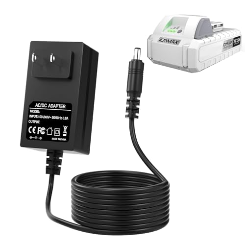 Charger for Snow Joe & Sun Joe 24v Lithium Ion Battery,Compatible with iBAT24,24VBAT,24VBAT-LTE,24VBAT-LT, 24VBAT,24VBAT-XR Series Battery Power Adapter Cord