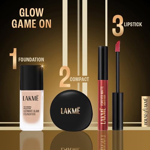 Image of Lakme Forever Matte Liquid Lip Colour, Long-Lasting Liquid Lipstick, Lightweight & Transferproof, Smudgeproof - Nude Charm 5.6ml (Pack of 2)