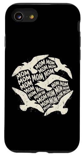 Mom Mom Mom Seagull Calling Funny Mother ���[���A �X�}�z�P�[�X iPhone SE (2020) / 7 / 8 �p