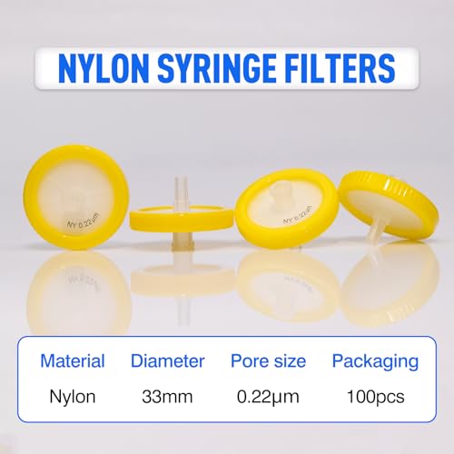 Image of Syringe Filters Hydrophilic NY 33 mm 0.22 um,100pcs