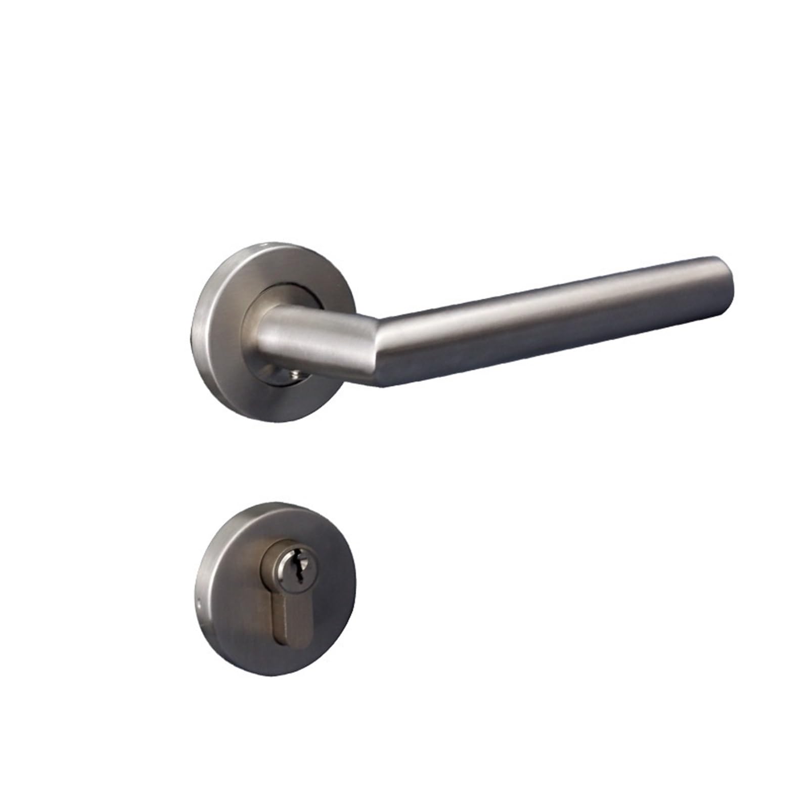 Kfvmvtdw One Color 304 Stainless Steel Lever Handle Lock Magnetic Silent Hollow Eu Standard