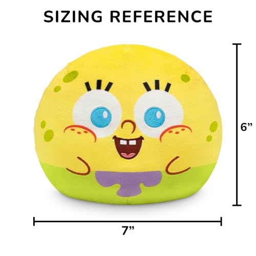 Image of TeeTurtle Spongebob Squarepants 6 inch Reversible Plushie - Spongebob Squarepants and Patrick Star - Bikini Bottom Buddies Amazon Exclusive - Cute Kawaii Soft Stuffed Animal