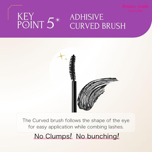 Image of Heroine Make by KissMe Volume & Curl Mascara | Waterproof, Volumizing & Lengthening Mascara for Thick, Defined Lashes | Smudge-Proof, Curling Formula | Made in Japan | Black| 3 Pack