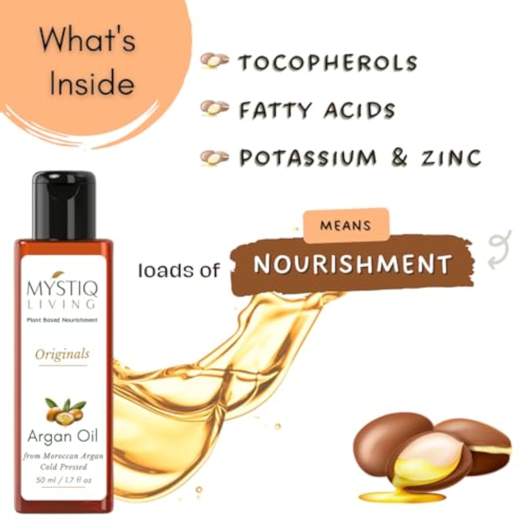 Pure Moroccan Argan Oil, 50ml