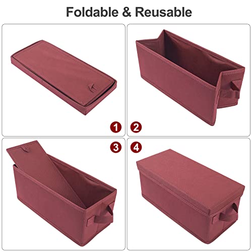 Image of UENTIP CD Storage Box - Pack of 2 CD Case holder,For Home Car Travel Office | CD Organizer - 13.2 inch x 5.9 inch x 5.3 inch, Hard Non-Woven Fabric, Holds 60 Full Jewel Case CDs,120 Slim Case CDs,or 330 Sleeved CDs