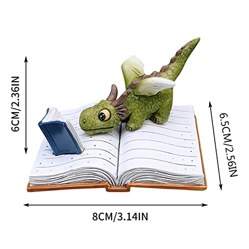 Wynott Fairy Garden Dragon - Top Collection Miniatures Dragon | Top Collection Resin Miniature Fairy Garden And Terrarium Statue, Mini Collectible Fantasy Figurine #TOP3
