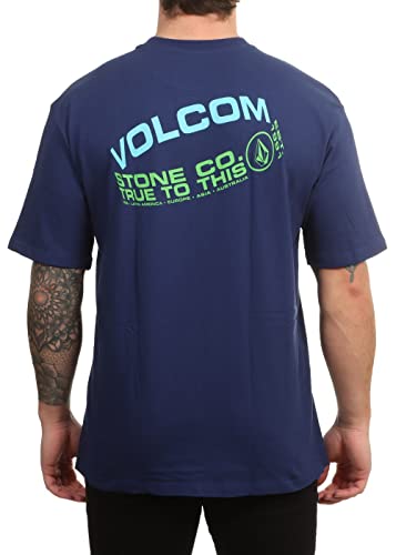 T-Shirt Halo Blueprint Volcom Homme Bleu Taille M V&ecirc;tement Casual