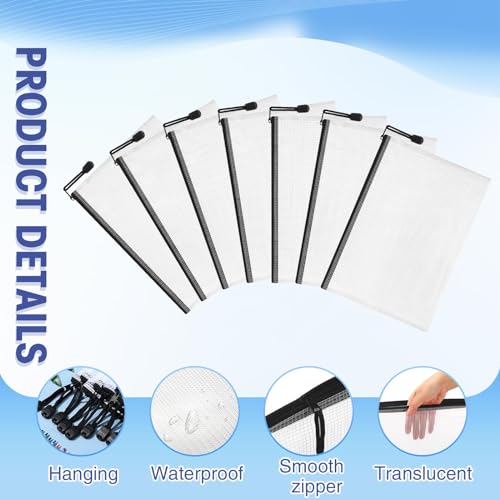 jetec 32 pcs mesh zipper bags toy storage bikini organizer bag bolsas para guardar trajes de bao waterproof zipper reusable pouch puzzle multipurpose for storage officeblack9 x 7 inch