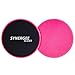 iheartsynergee Power Pink Core Sliders. Dual Sided Use on Carpet or Hardwood Floors. Abdominal Exercise Equipment