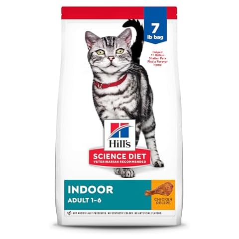 Hill's Science Diet Indoor Adult Cat Food, Chicken Recipe, 7 lb. Bag Cover