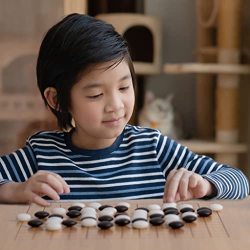 Juego de Mesa Go con Tablero y Piedras de Bambú miniatura 6
