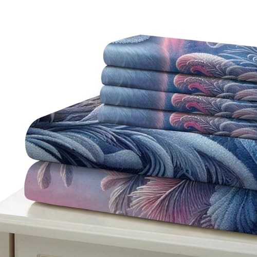 Ensemble de lit avec fermeture éclair cachée Hiouf microfibre 3D - 6