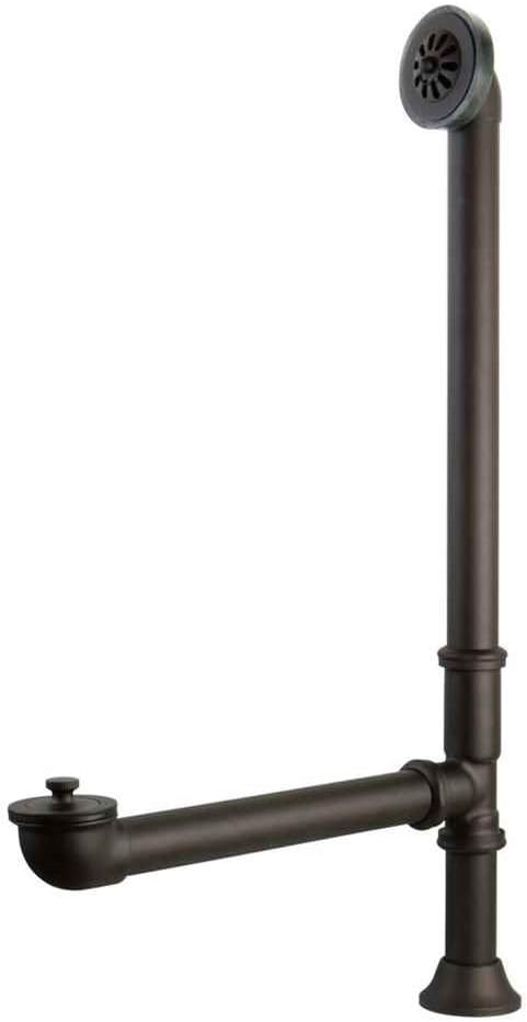 Kingston Brass CC2080 Clawfoot Tub Waste & Overflow Drain, Matte Black