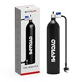 CYCLAMI タイヤブースター - 1.2L アルミ合金 MTB ロード インフレーター タイヤ 空気入れ - バルブ ガスシリンダー & アクセサリー