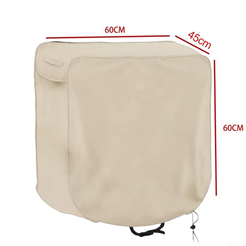 Minhe Cubierta de carrete de manguera de jardín impermeable para exteriores, protección UV, tela Oxford 420D, escudo antipolvo resistente para carretes de manguera retráctiles montados en la pared, 60