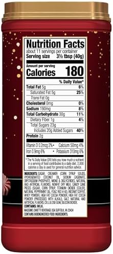 Hills Bros. Cappuccino Mix – Rich, Frothy Coffeehouse-Tasting Instant Drink Mix – Quick and Easy Preparation – Perfect for Hot & Iced Drinks & Creaming Coffee – Mocha Mint, 1 Pack of 15oz