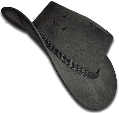 Chapeau de cowboy en daim parfait pour vos sorties et randonnées Outback