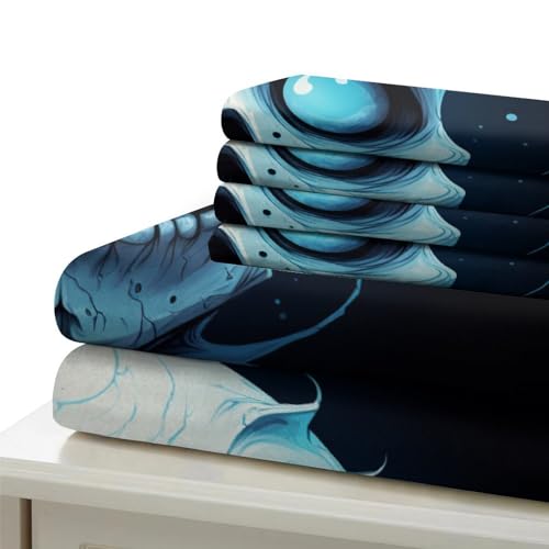 Housse de couette crânes avec fermeture éclair double et microfibre - 6