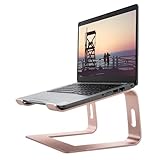  Laptop ständer: Konsol Ergonomisch Notebook Ständer, Demontierbar, Tragbarer, Riser Kompatibel mit Laptop (10 inch~15.9 inch) MacBook Pro/Air, HP, Dell, Lenovo, Samsung, Acer, Huawei (Rosa, Rose Gold)