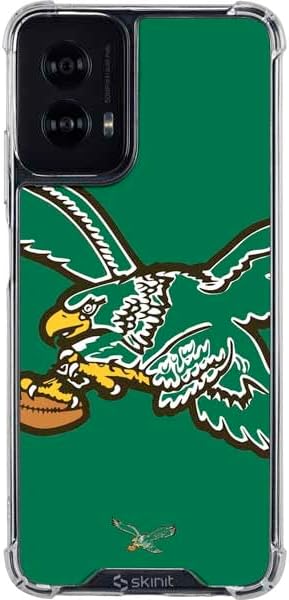 Skinit Clear Phone Case Compatible with Moto G Power 5G (2024) - Officially Licensed NFL Philadelphia Eagles Retro Logo Design