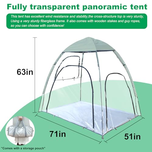 Carpa transparente para 2 personas para exteriores miniatura 5
