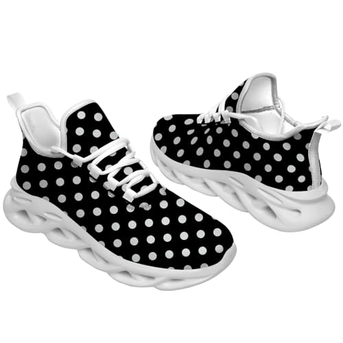 Polka Dot Shoes Fashion Sneakers Running Walking Tennis Shoes for Women2