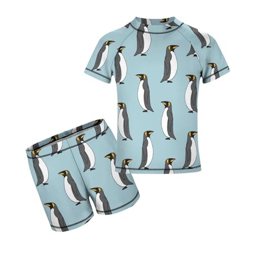 Cute PenguinChildren's Swimsuits Boys Two Piece Suit8-10Y（130cm）