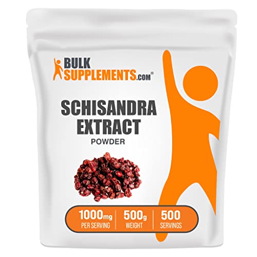 Bulksupplements.com Schisandra Extract Powder - Schisandra Supplement, From Schisandra Berries - 1000Mg Of Schisandra Berry Extract Per Serving, Gluten Free (500 Grams - 1.1 Lbs) #TOP5