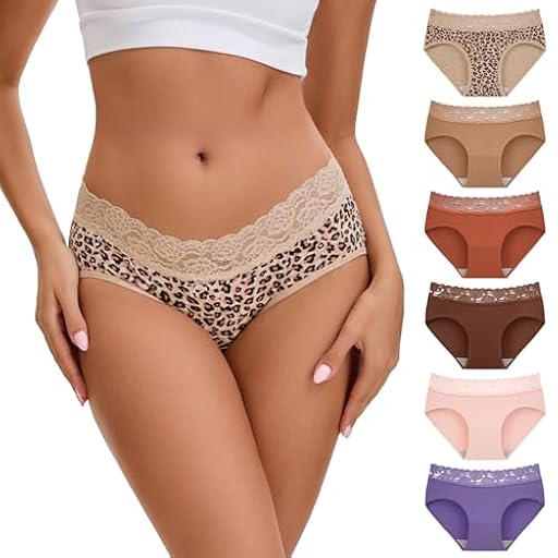 INNERSY Bragas Mujer Algodon con Encaje Braga Hipster Cintura Media Braguitas Cómodas y Suaves 6 Pack (M, 1 Leopardo/5 Colores Lisos) | Ya disponible en tu tienda friki favorita! En mundofriki.es! INNERSY Bragas Mujer Algodon con Encaje Braga Hipster Cintura Media Braguitas Cómodas y Suaves 6 Pack (M, 1 Leopardo/5 Colores Lisos) | Ya disponible en tu tienda friki favorita! En mundofriki.es!