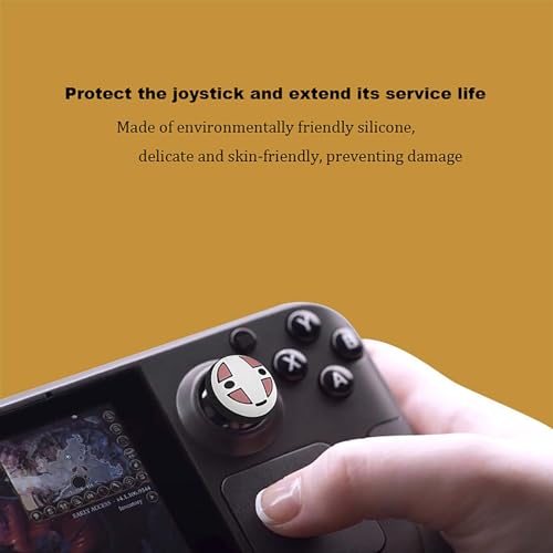 SEIAIYG Thumbstick Grip Caps para Steam Deck OLED/ASUS ROG Ally, Silicona Joystick Caps Antisudor Antideslizante para Steam Deck OLED/ASUS ROG Ally Thumb Grip Protector Accesorios, Blanco - 4 Pcs - imagen 6