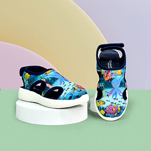 Image of KazarMax Kids Boys and Girls Lightweight | Comfort | Easy Slip-On | Breathable | Printed Sandal