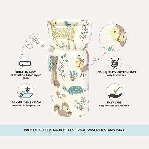 Image of abracadabra Bottle Cover (Set of 2,Multicolor) - Bambi & Friends