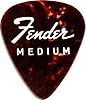 Fender® Fine Electric Pick Tin Picks in Collector's Tin - Pack of 12 - Celluloid - 351 Shape - 3 Thicknesses - Tortoise Shell #3