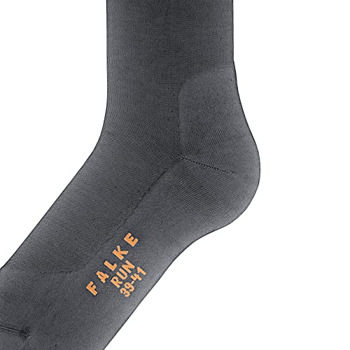 Image of Falke, Unisex, Cotton Run Socks, Dark Grey, EU 37-38 (US Men's 5-6, Women's 6.5-7.5)