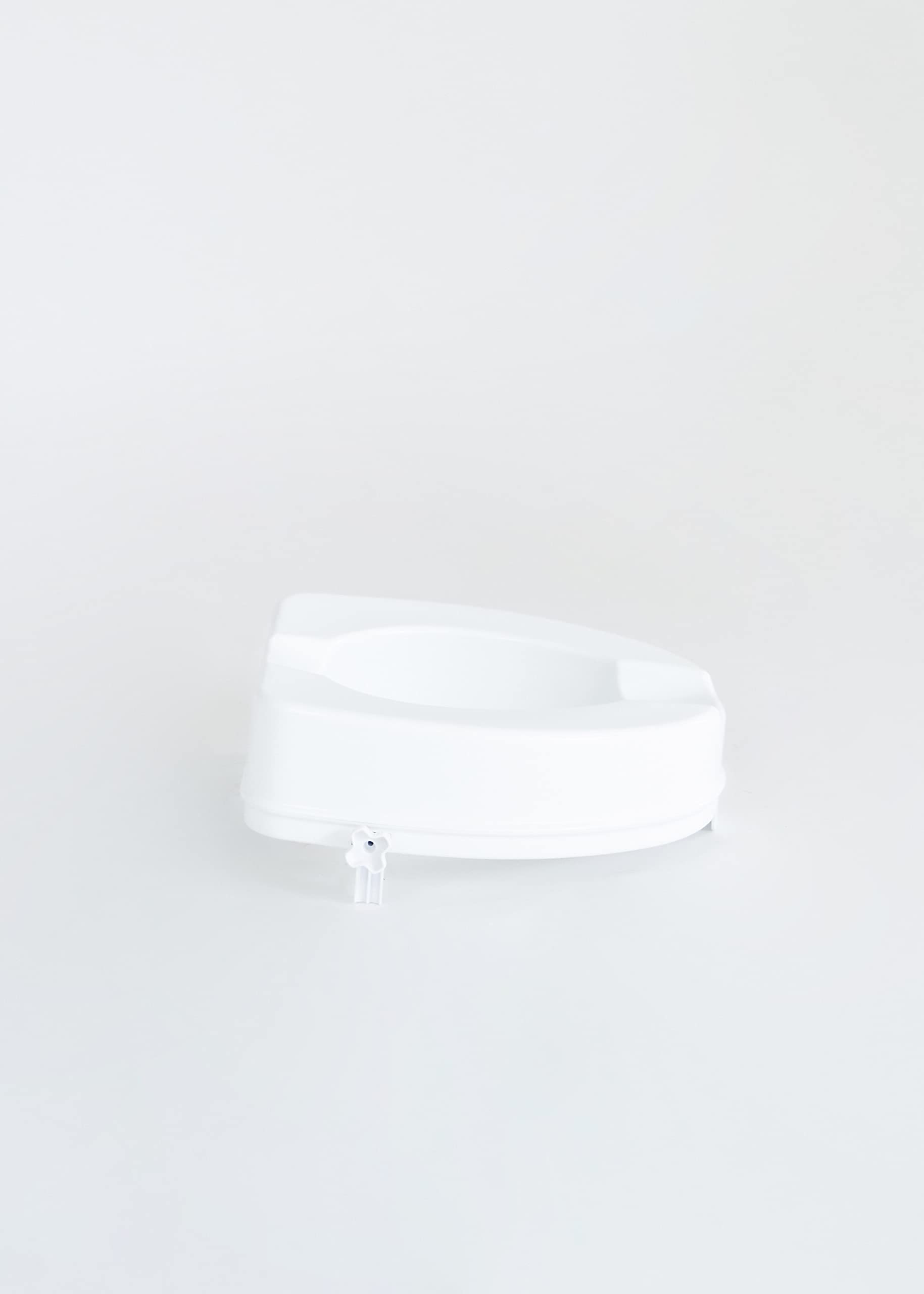 Rialzo WC, H10 cm, con sistema di fissaggio laterale, leggero, sanificabile, portata 200 Kg
