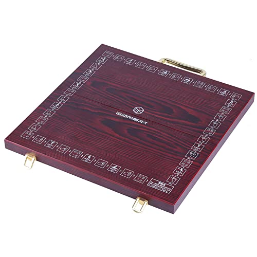 Erencook Miniature Chinese Mahjong Game Set With Foldable Table 144 Mini-Tiles, Case, And Accessories, Travel Set (Blue, 22Mm) #TOP4