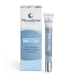 Plexaderm Rapid Reduction Eye Serum – Visibly Reduces Under-Eye Bags, Wrinkles, Dark Circles, Fine Lines & Crow’s Feet Instantly, Anti Aging Wrinkle Remover for Face, Full Size Tube