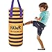 Kids Punching Bag for Kids Boxing Gloves MMA Training Fitness Workout Kickboxing Grappling Karate Heavy Target Bag UNFILLED (Yellow)