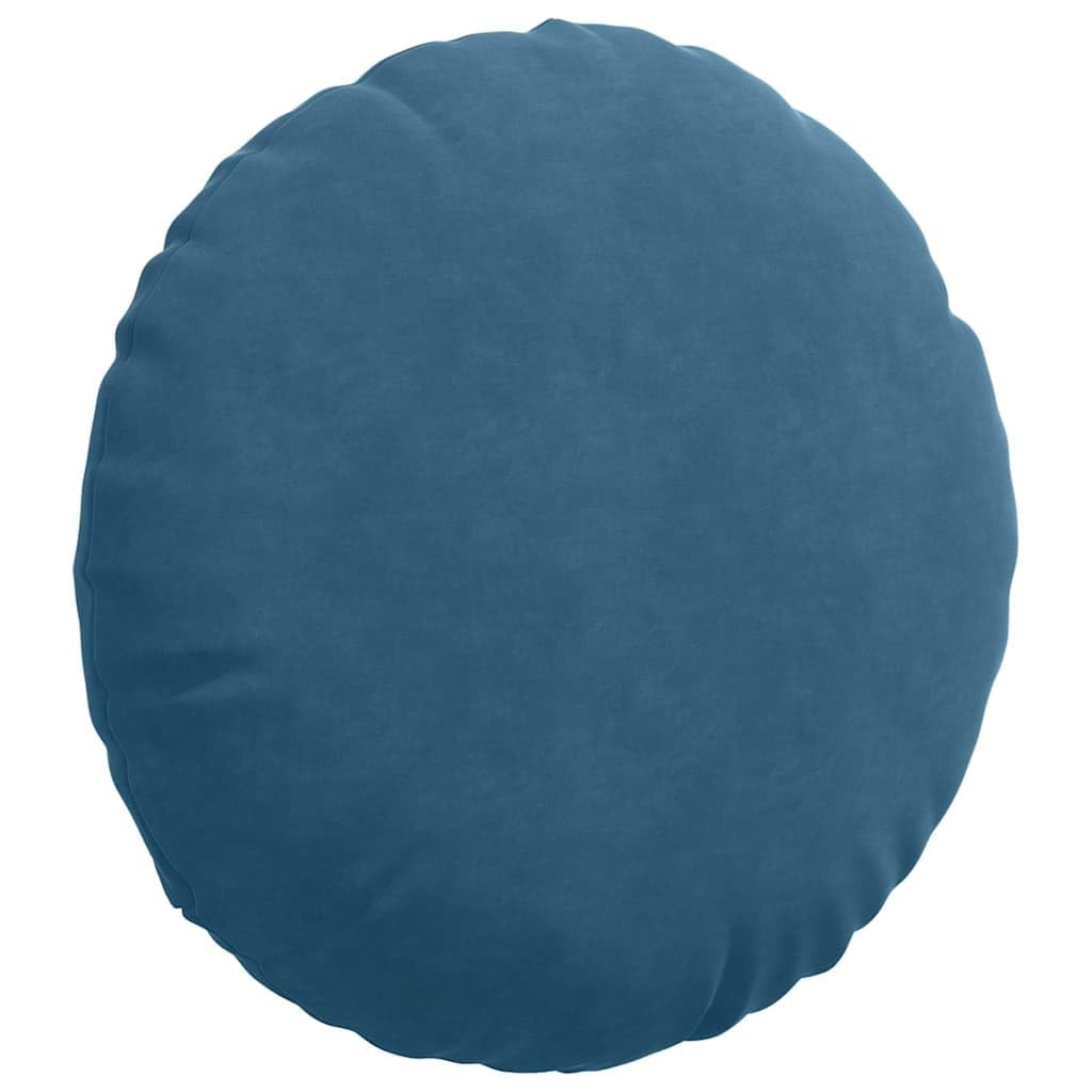 Juego de 2 cojines de asiento azul 60 x 60 x 21 cm – Cojín de suelo suave de terciopelo con cremallera – Cojín decorativo moderno para salón y dormitorio – Cojín de terciopelo con relleno de
